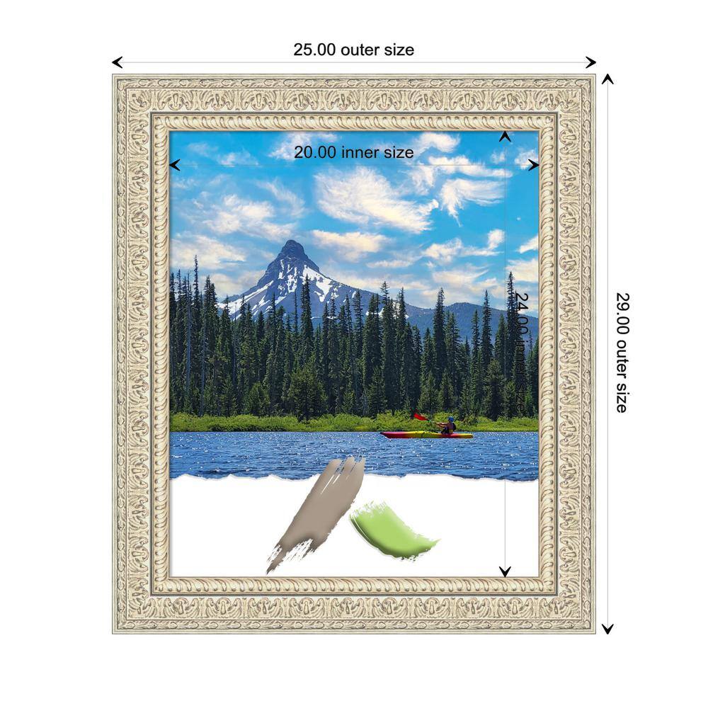 Fair Baroque Cream and Brown Wood Picture Frame