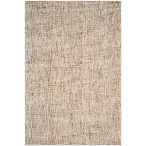 SAFAVIEH Abstract Beige/Rust 4 ft. x 6 ft. Solid Area Rug ABT468A-4 ...