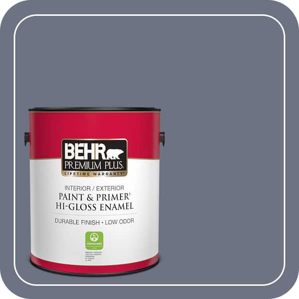 BEHR PREMIUM PLUS 1 gal. #MQ5-11 Encore Hi-Gloss Enamel Interior/Exterior Paint & Primer