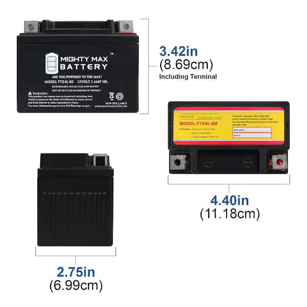 Power Sports Battery - YTX9-BS - Casil Batteries USA