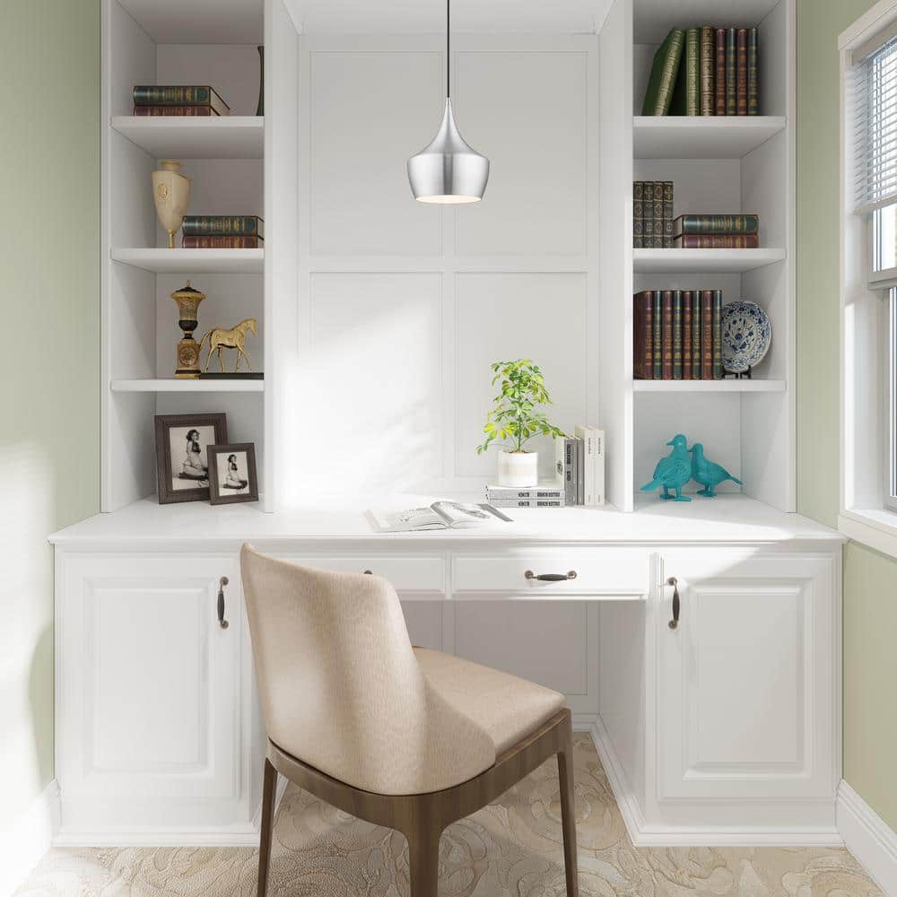 Mini Brushed Aluminum 1-Light Pendant for Indoor/Outdoor