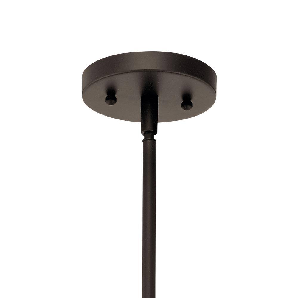 Pewter Finish Clear Glass Bowl Pendant Light - Modern 12" Ceiling Fixture