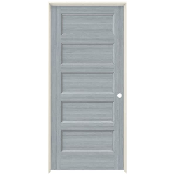 JELD-WEN 36 in. x 80 in. Conmore Stone Stain Smooth Solid Core Molded Composite Single Prehung Interior Door