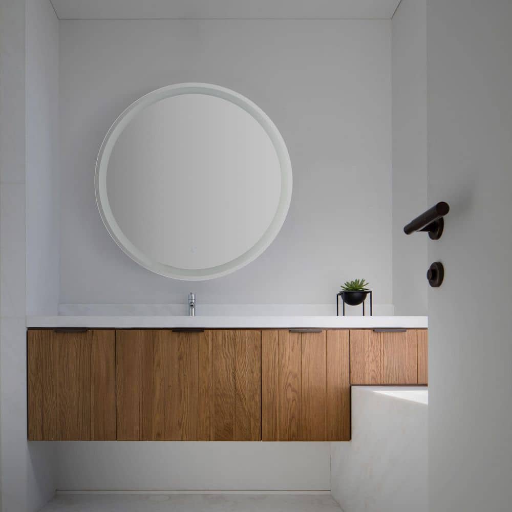 Dane 27" Round Frameless LED Bathroom Vanity Mirror
