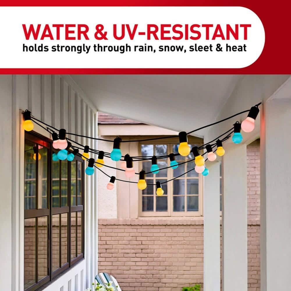 Small Clear Plastic Outdoor Light Clips Value Pack