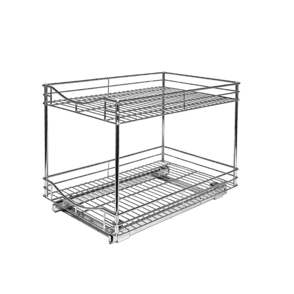 Tonchean 2 Tier Stainless Steel Pull Out Kitchen Cabinet Drawer
