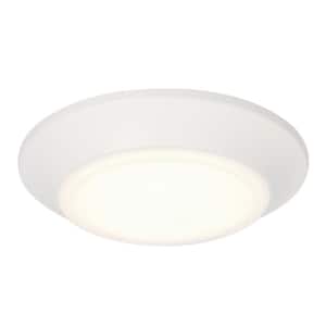 Makira 6 in. 11-Watt White Selectable Dimmable LED Indoor/Outdoor Surface Flush Mount