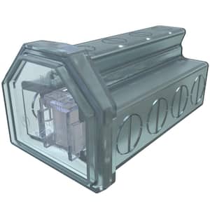 Cleartap Insulated Aluminum Multi-Tap Connector, Dual Rated, Conductor Range 4/0-6, 4 Ports