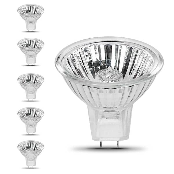 Feit Electric 20-Watt MR16 (2800K) Dimmable GU5.3 12-Volt Halogen Light Bulb (6-Pack)