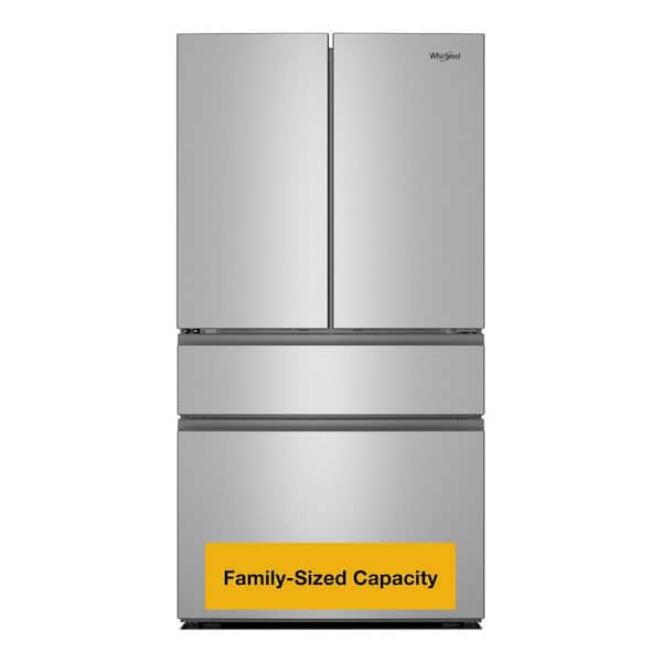 36 in. 30 cu. ft. Standard Depth French Door Refrigerator in Print Resistant Stainless with Flexible Temperature Drawer