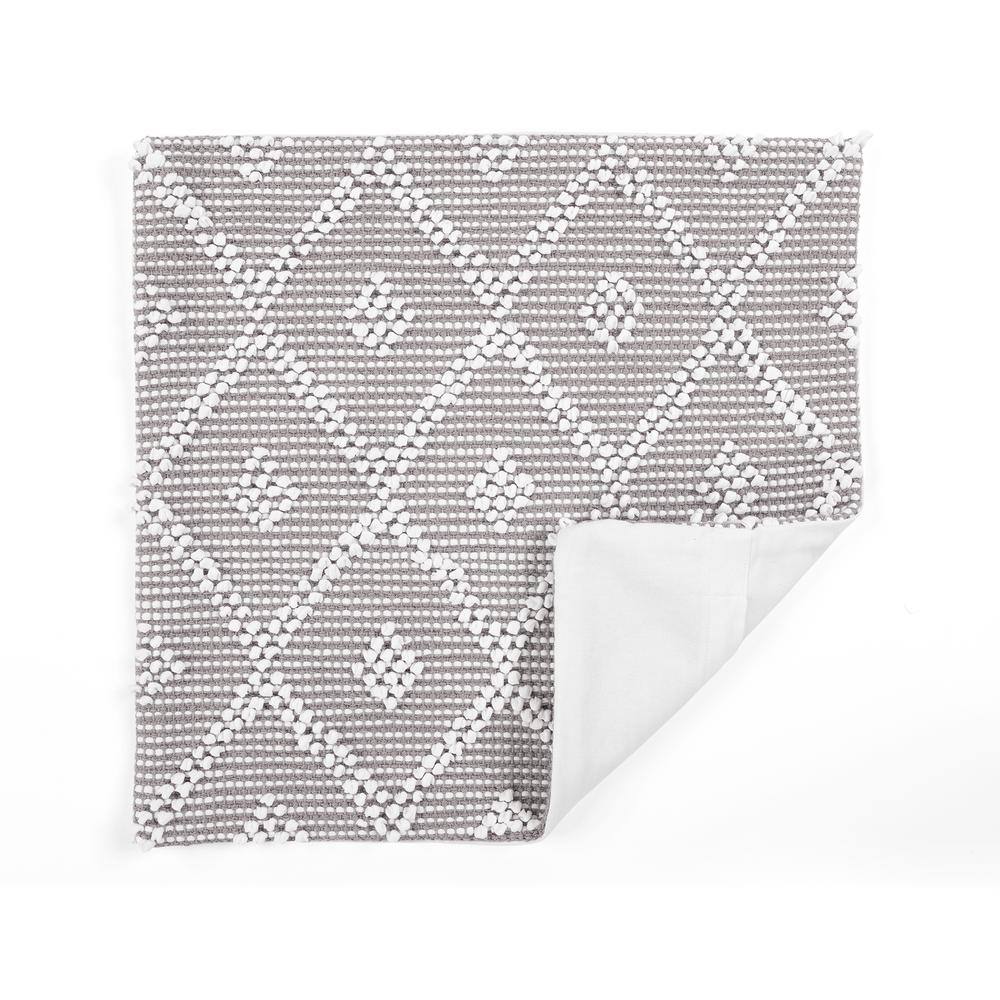 Light Gray Cotton Polyester Nordic Throw Pillow Cover