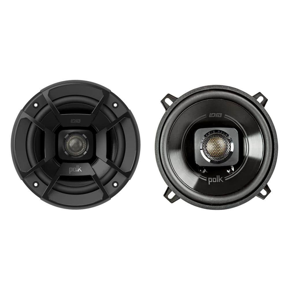 Polk Audio DB522 300 Watt RMS 5.25 Inch Coaxial Marine Certified Speakers  Black