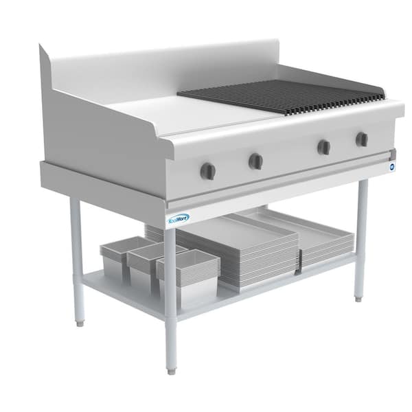 Koolmore 48 in. Stainless Steel Commercial Kitchen Utility Table With Undershelf