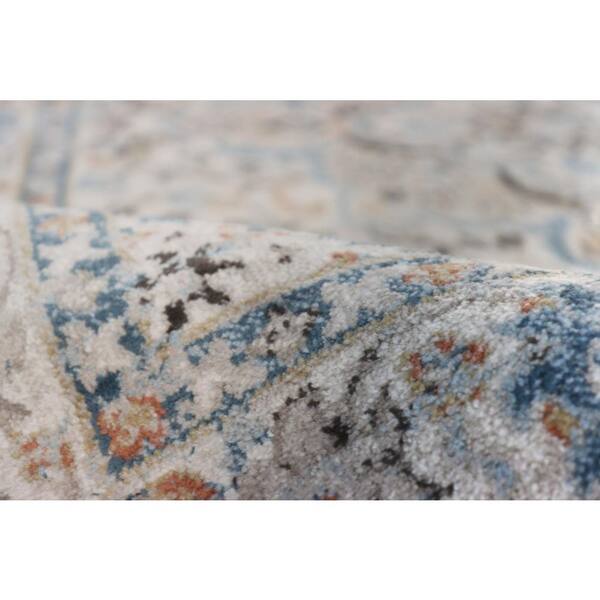BASHIAN - Ashland Ivory 4 ft. x 6 ft. (3 ft. 6 in. x 5 ft. 6 in.) Floral Transitional Accent Rug