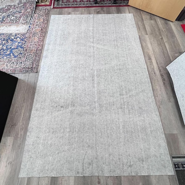 Ottomanson Machine Washable Non-Slip Solid Beige Area Rug for