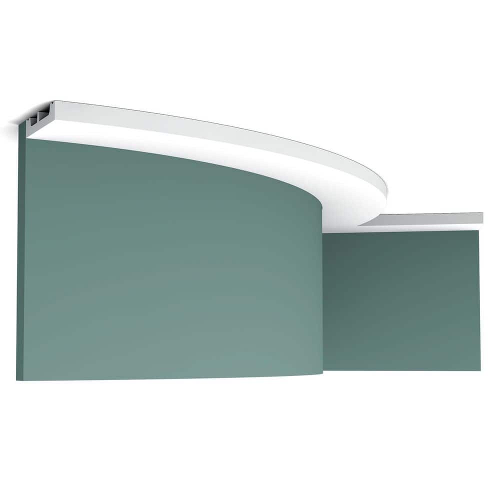 Primed White Flexible Polyurethane Baseboard Moulding 78 in