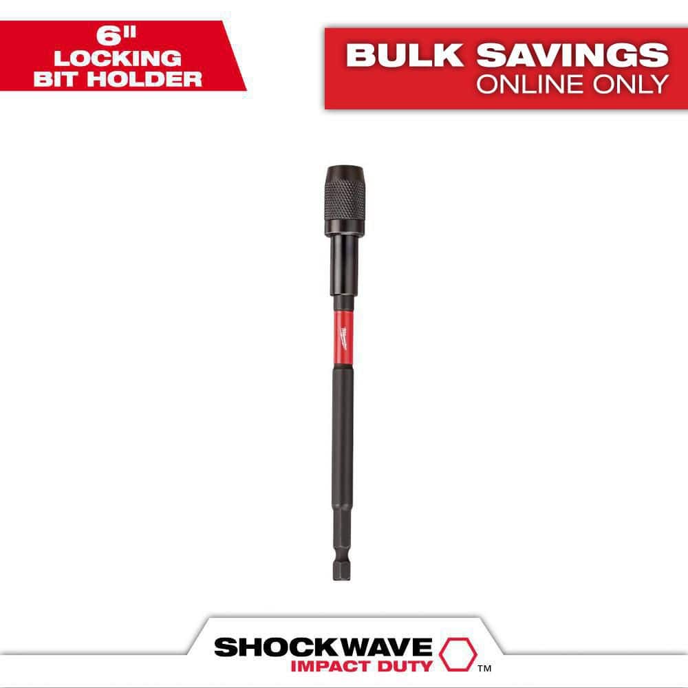 hmmbj Milwaukee SHOCKWAVE Impact Duty 6 in. Magnetic Locking Bit Holder