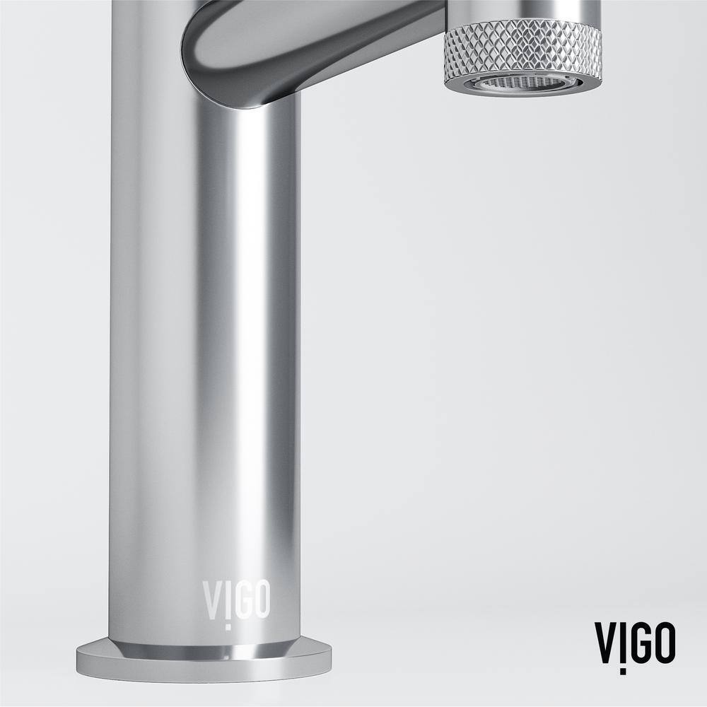VIGO Sterling 7" High Chrome Single-Handle Bathroom Faucet
