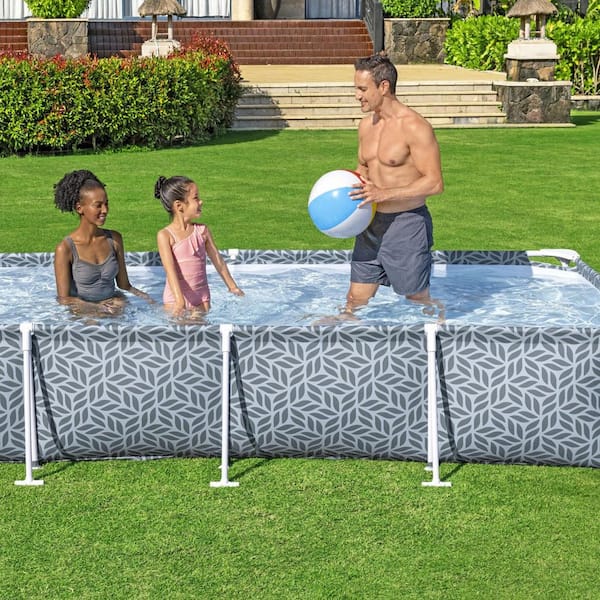 Bestway Steel Pro 12 ft. x 6 ft. 11 in. Rectangular 26 in. Deep
