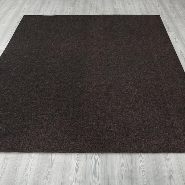 Ottomanson Garage Collection Waterproof Stain Resistant Solid 7x8 Garage  Area Rug, 7 ft. 3 in. x 8 ft. 2 in., Brown GGE508-7X8 - The Home Depot