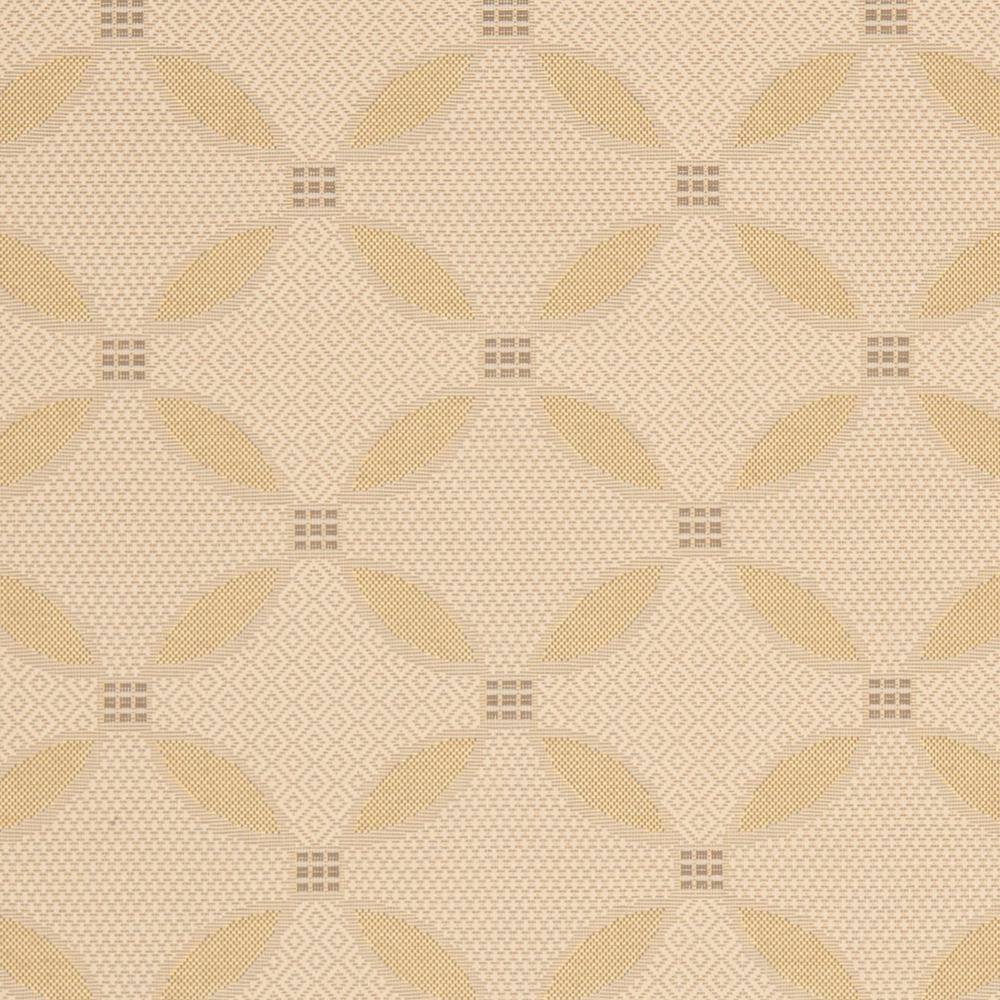 Beige and Dark Beige Synthetic 9' x 12' Rectangular Area Rug
