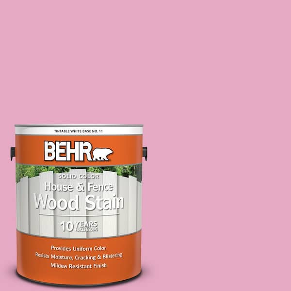 BEHR 1 gal. #P130-3 Little Princess Solid Color House and Fence Exterior Wood Stain