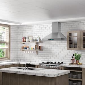 30 in. Wall Mount with LED Light Range Hood in Stainless Steel with Gesture Sensing and Touch Control Switch Panel