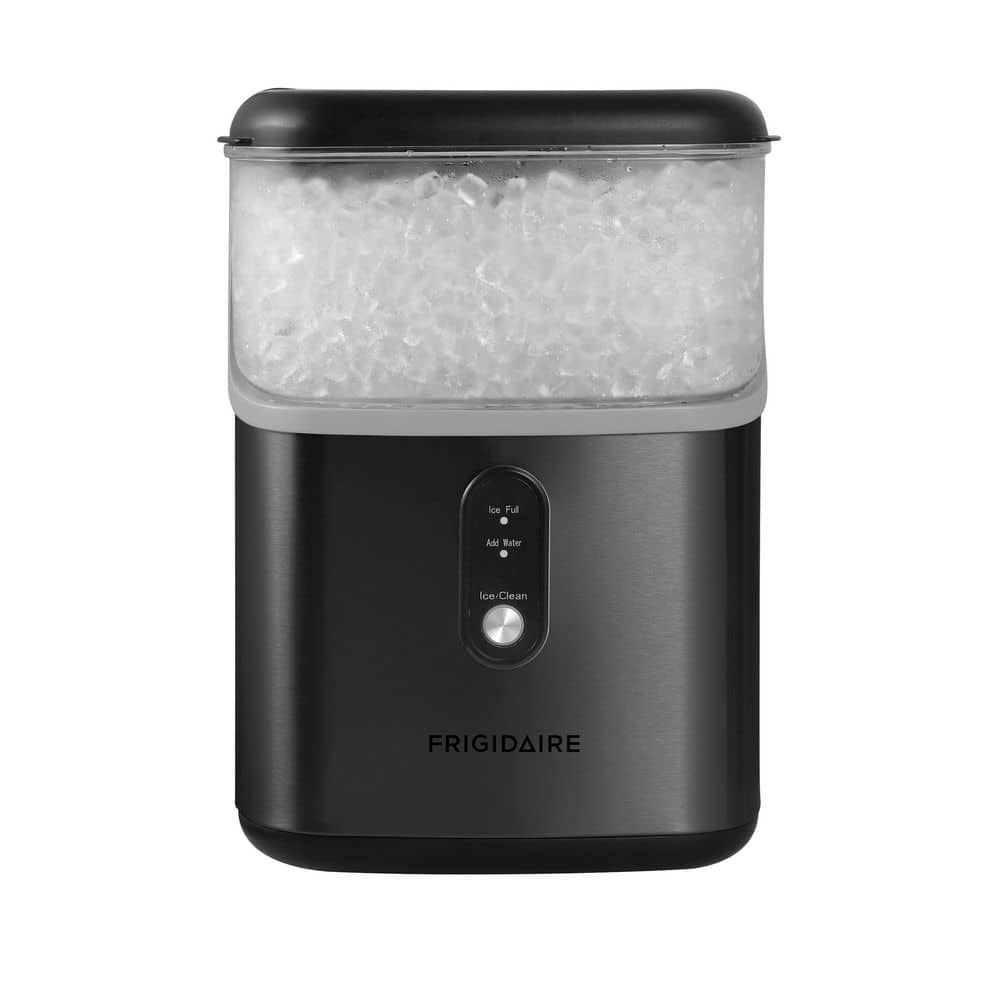 Frigidaire 8.5 in. 28 lb. Nugget Ice Maker - BLACK Stainless Steel