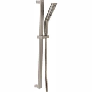 3-Spray Patterns 1.75 GPM 1.81 in. Wall Mount Handheld Shower Head with H2Okinetic in Stainless
