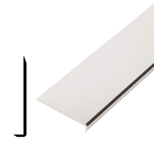 Alexandria Moulding AT 017 1/4 in. D x 1-9/16 in. W x 96 in. L Metal Mira Lustre Plain Edge Moulding