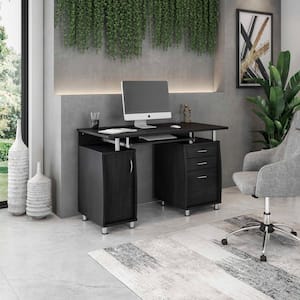 47.5 in. W Complete Workstation Computer Desk with Storage, Espresso