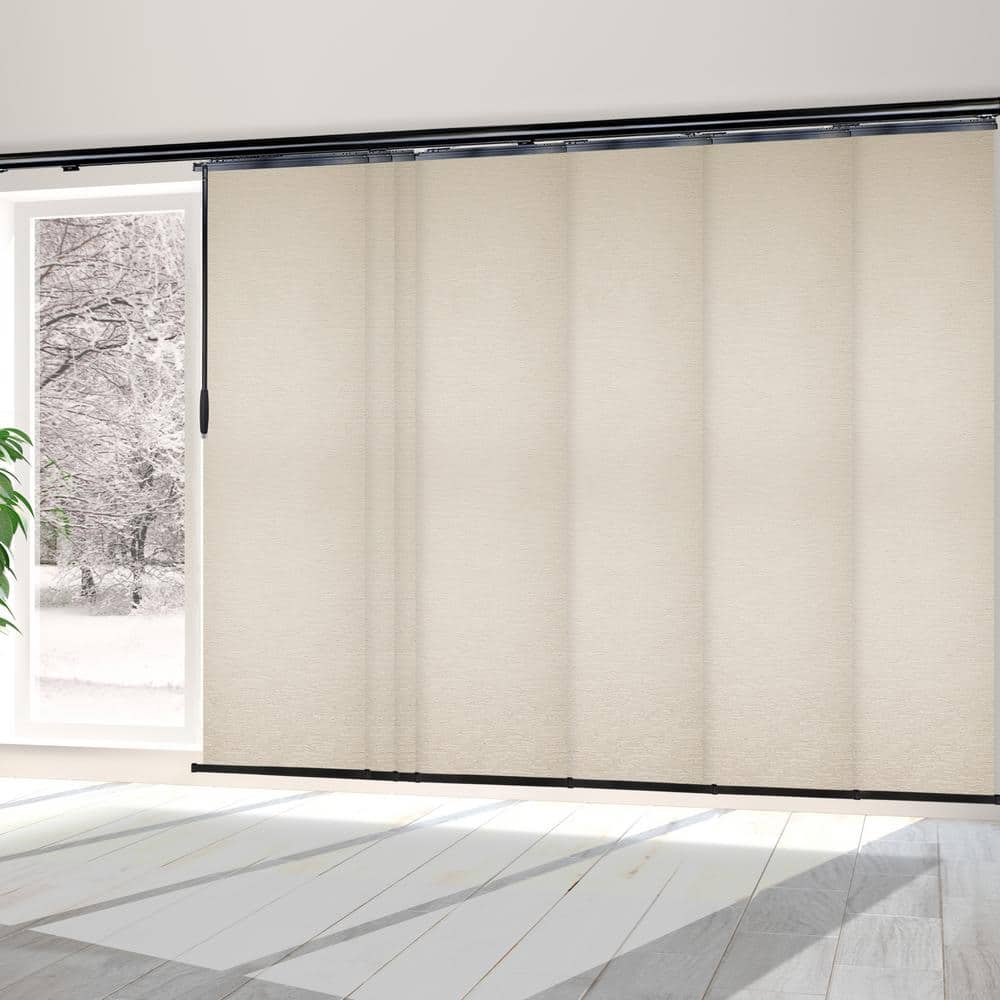 Macrame 110 in. - 153 in. W x 116 in. L Adjustable 7- Panel Black Single Rail Panel Track with 23.5 in. Slates price history on PriceWatchPro