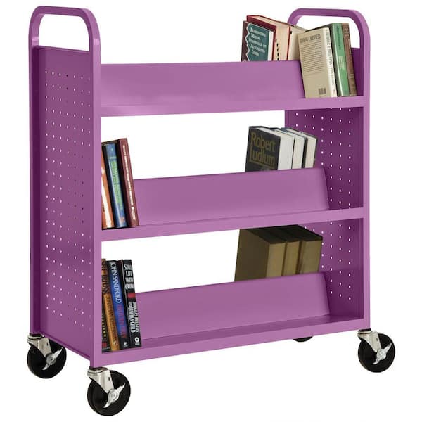 Sandusky Grape Juice Mobile Steel Bookcase