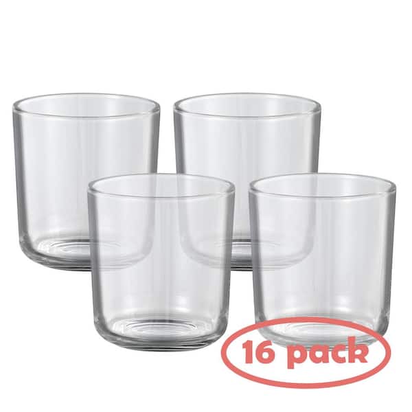Unbranded 16PK - Votive Candle Holder - Wedding Parties - Holiday and Home Decor - Clear - 3-1/4 in. Dia. x 3-1/2 in. H