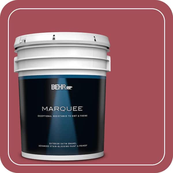 BEHR MARQUEE 5 gal. Home Decorators Collection #HDC-FL15-02 Cranberry Jam Satin Enamel Exterior Paint & Primer