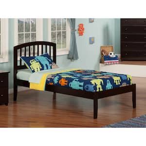 Richmond Espresso Twin XL Platform Bed with Open Foot Board