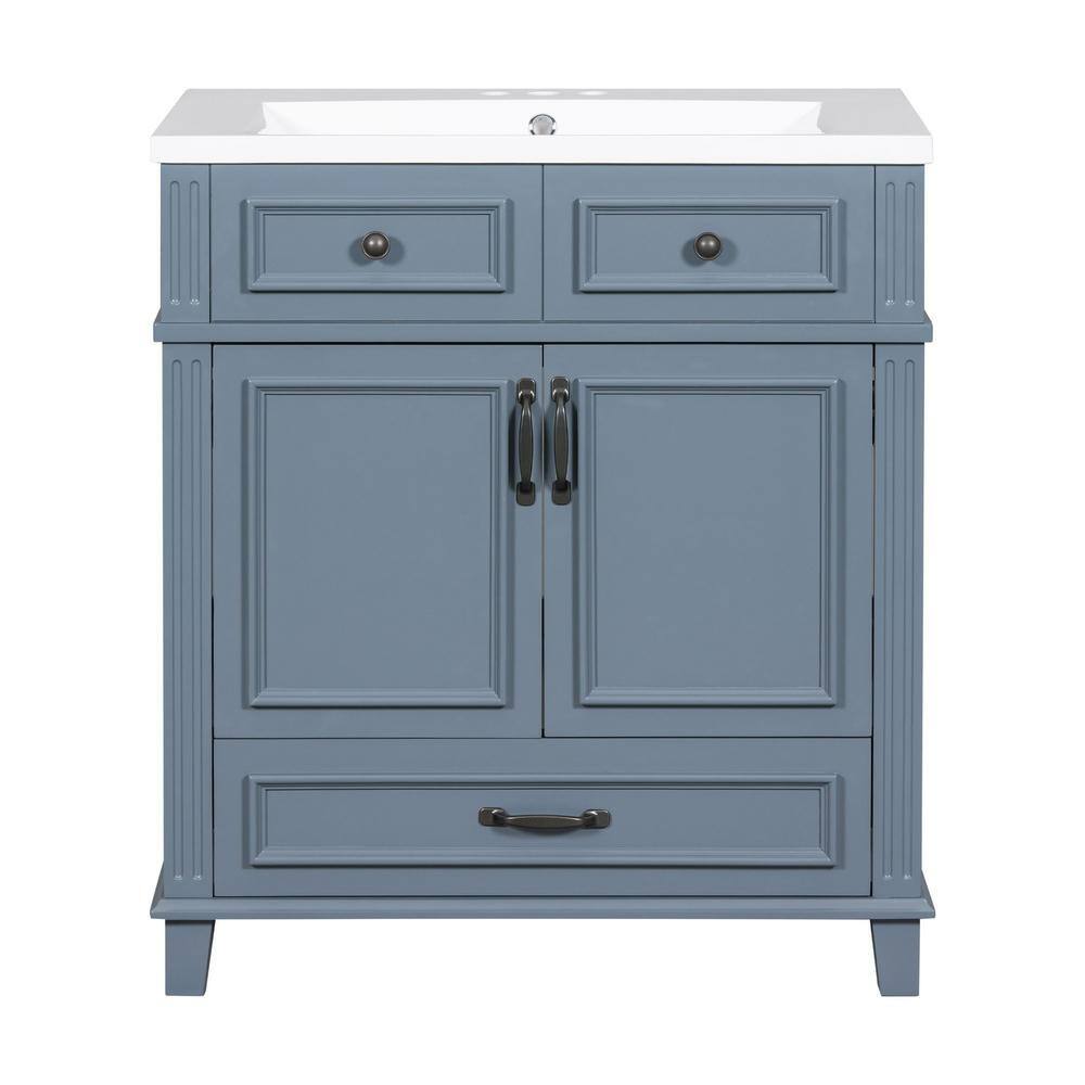 EPOWP 30 In. W X 18 In. D X 34.1 In. H Single Sink Freestanding Bath ...