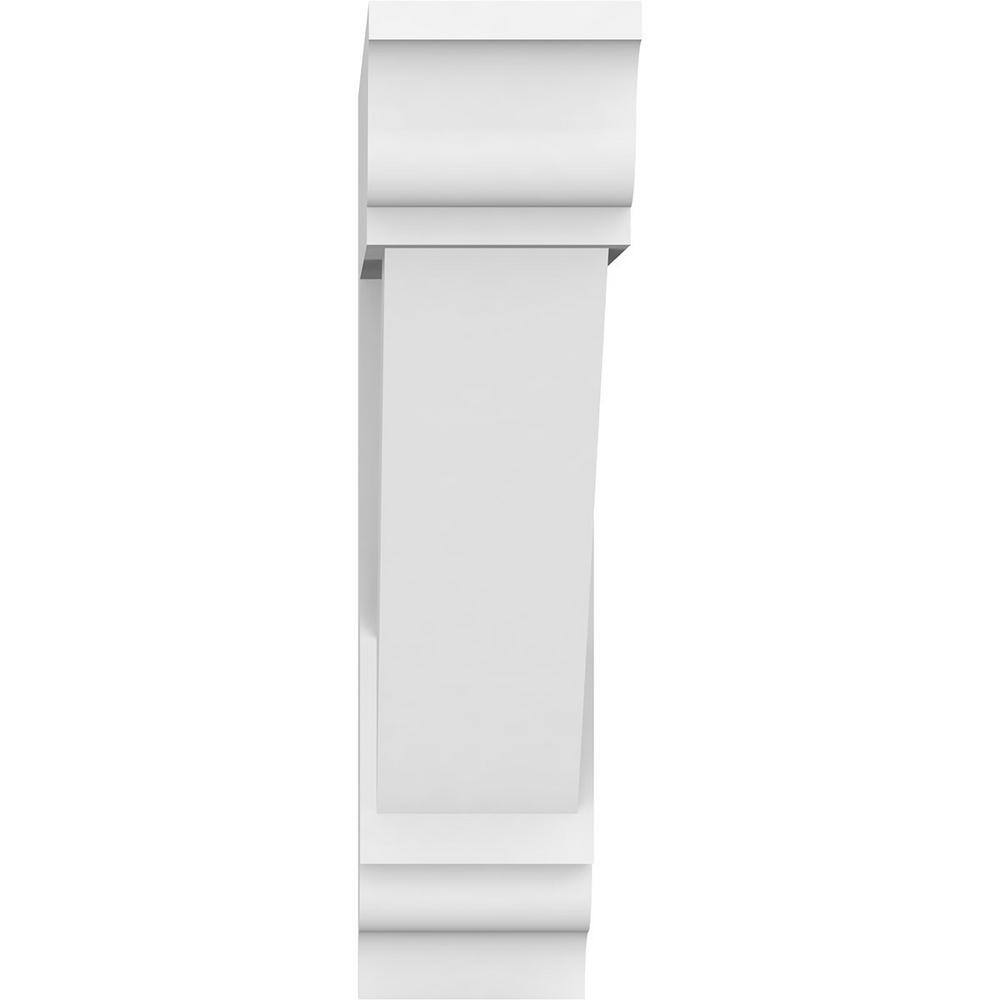 14" White PVC Traditional Decorative Bracket