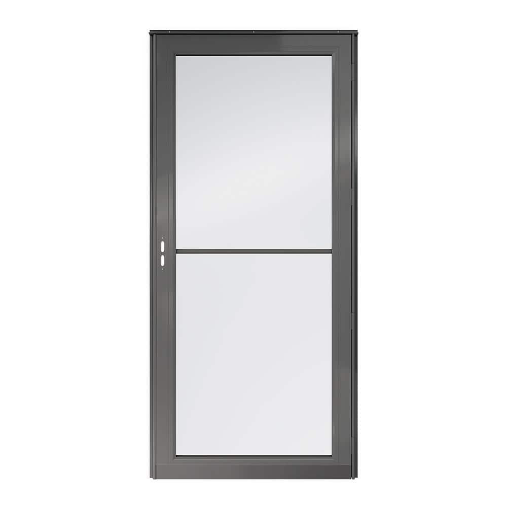 4000 Series 36 in. x 80 in. Charcoal Gray Left-Hand Full View Retractable Aluminum Storm Door -  Andersen, 95438