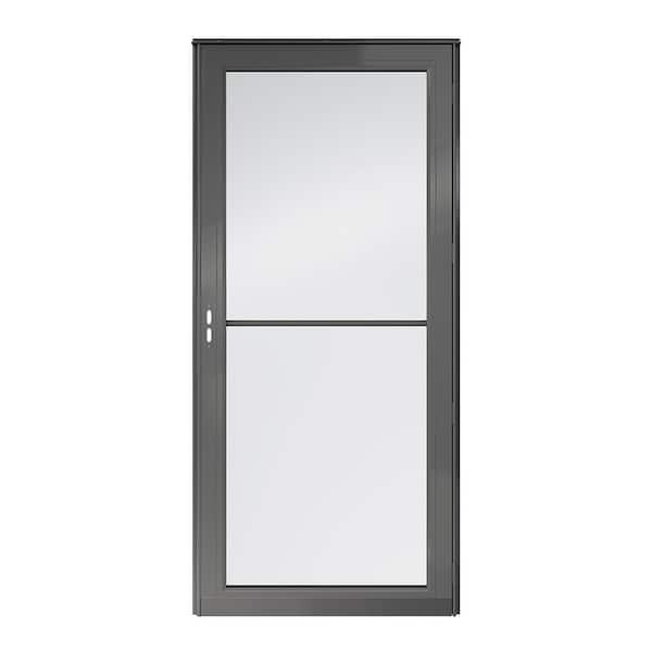 Andersen 4000 Series 36 in. x 80 in. Charcoal Gray Left-Hand Full View Retractable Aluminum Storm Door
