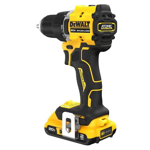 ATOMIC 20V Lithium Ion Cordless Compact 1 2 in. Drill Driver Kit with Premium 5Ah Battery 2Ah Battery Charger and Bag