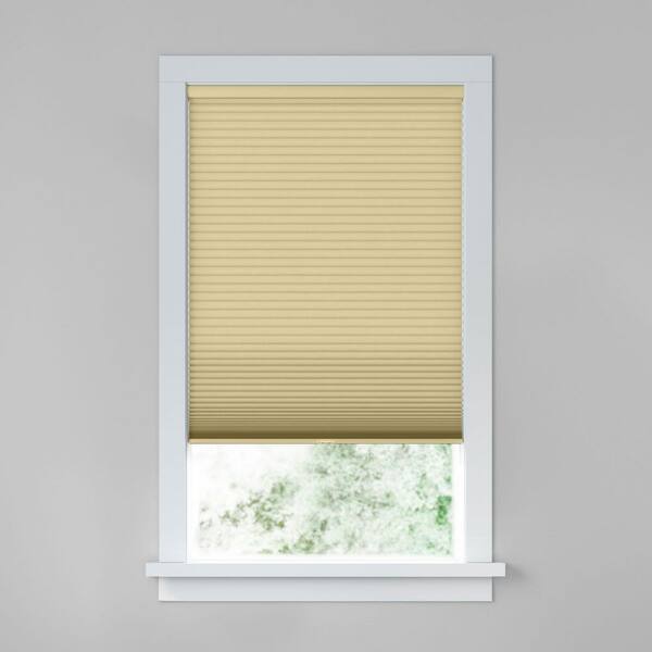 Levolor Classic Value Flaxseed Cordless Blackout Polyester 3/4 in. Cellular Shades-58.5 in. W x 60 in. L