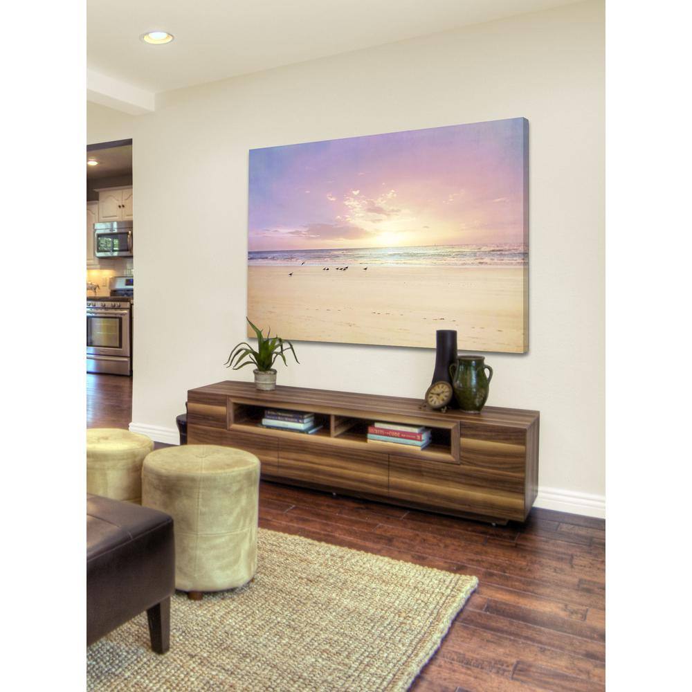 40 in. H x 60 in. W The Beach is My Happy Place by Marmont Hill Printe
