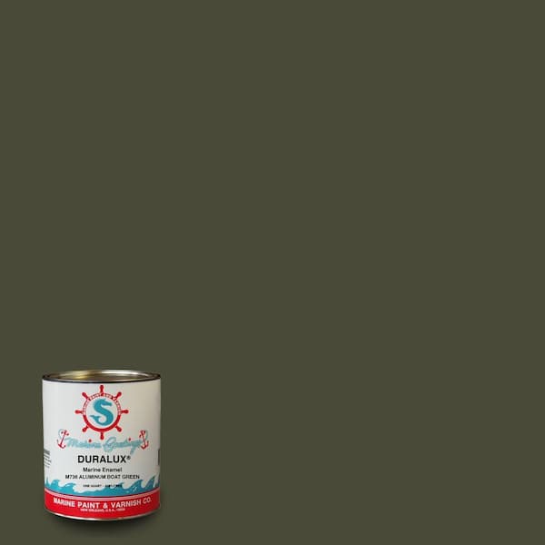 Duralux Marine Paint 1 qt. Aluminum Boat Green Marine Enamel M7364