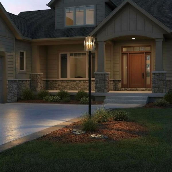 Walker 3-Light Buckeye Bronze LED Outdoor Post or Pier Mount