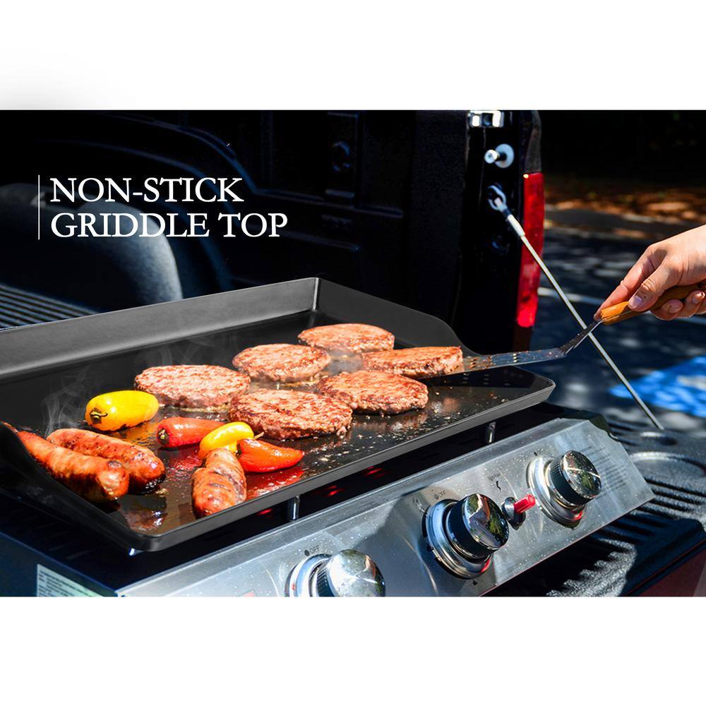 Portable 3-Burner Built-in Propane Gas Grill in Stainless Steel - 3