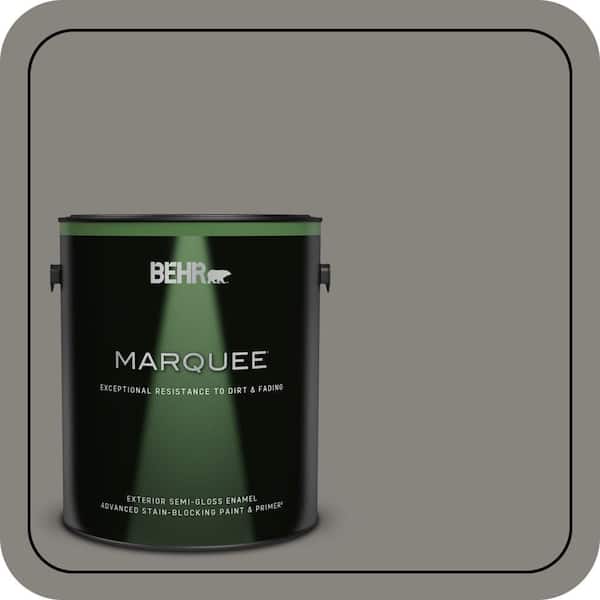 BEHR MARQUEE 1 gal. #PPU24-07 Barnwood Gray Semi-Gloss Enamel Exterior Paint & Primer