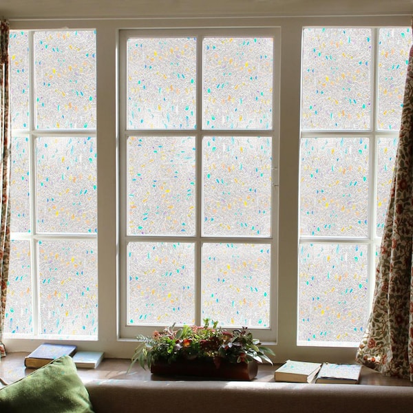 35.4 in. x 78.7 in. Decorative and Privacy 3D Window Film
