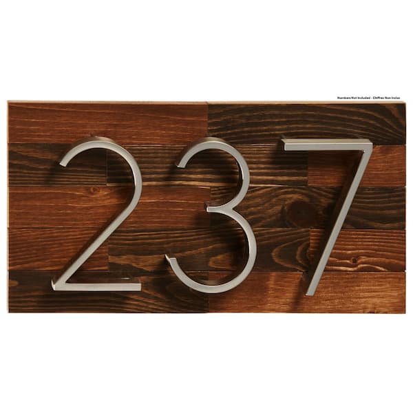 KLASSEN BRONZE LIMITED Small Rustic Wood Address Plaque