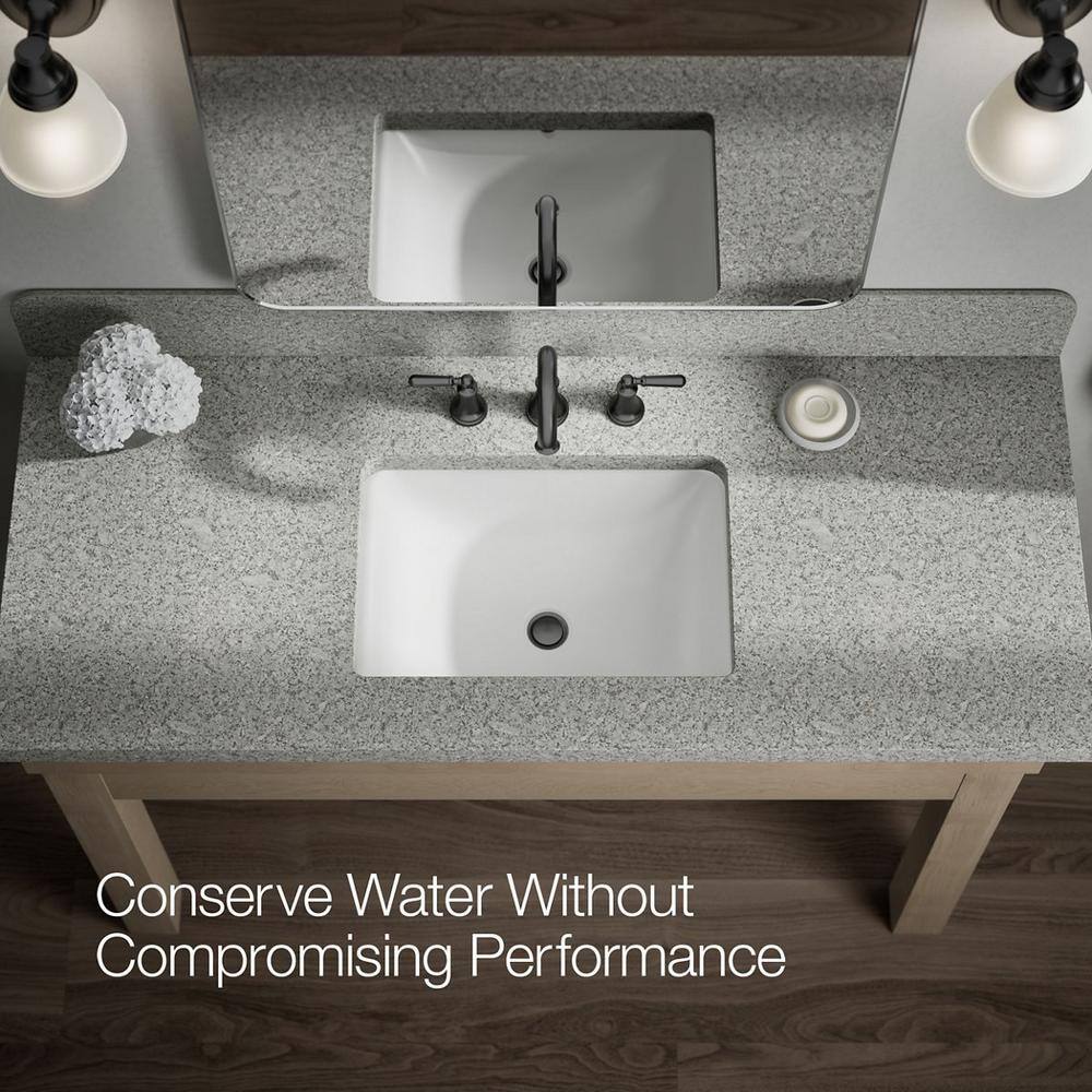 Matte Black 8 in. Widespread Double Handle Bathroom Faucet